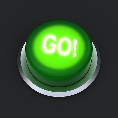 go in illuminated green button