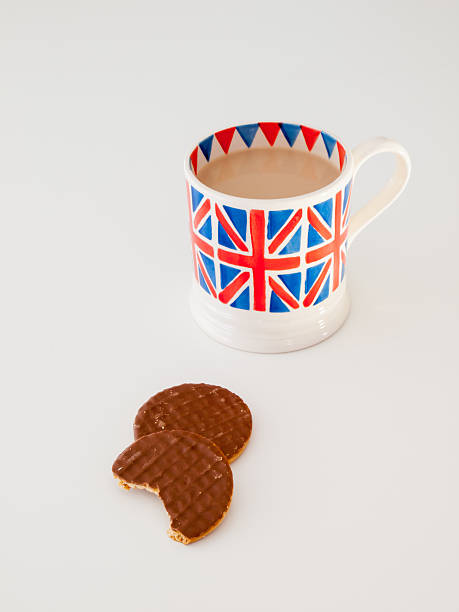 istock cup of English tea and biscuits 471628785