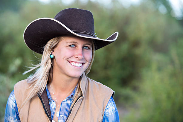 istock Smiling Cowgirl with Sunburned Nose 471628903