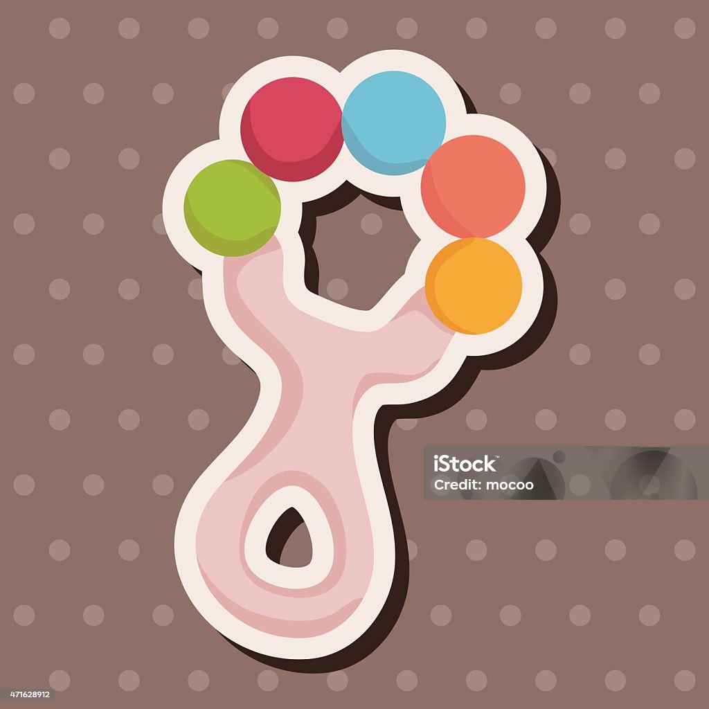 Baby Rattle Element Baby Rattle Theme Elements Stock Illustration - Download Image Now ...