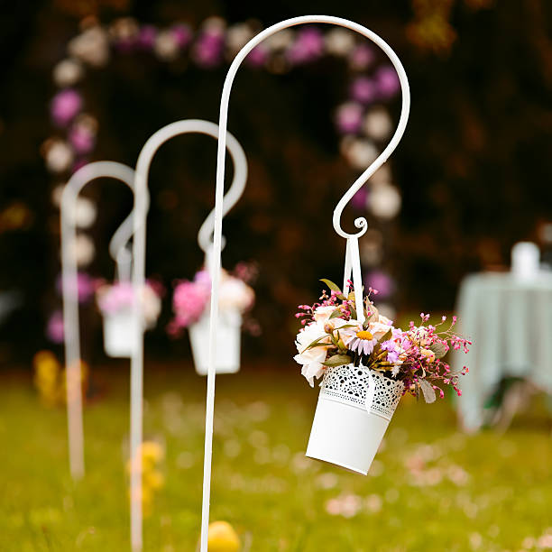 istock Wedding decoration in summer garden. 471629028