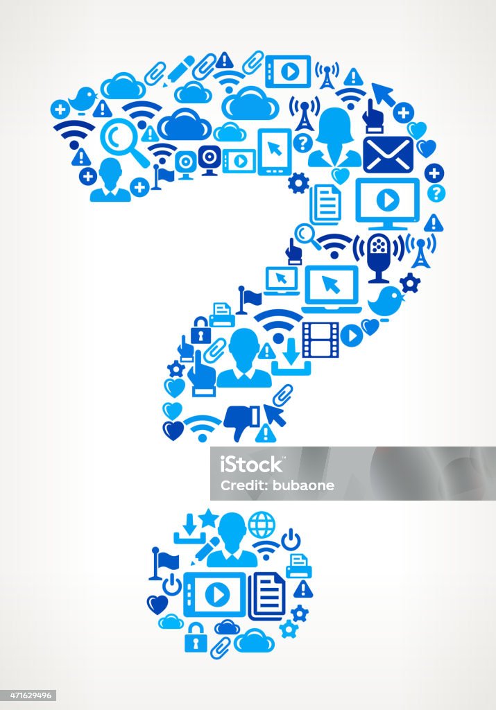 Question Mark On Vector Technology Pattern Background Stock ...
