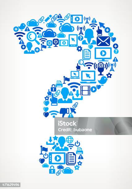 Question Sign Tech Question Mark On Vector Technology Pattern Background Stock ...