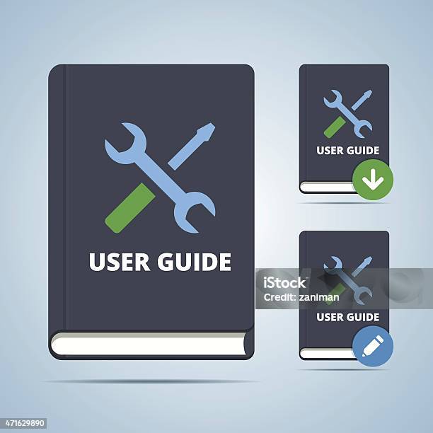 User Guide Manual Book Illustration Stock Illustration - Download Image Now - Instruction Manual, Using Computer, Handbook