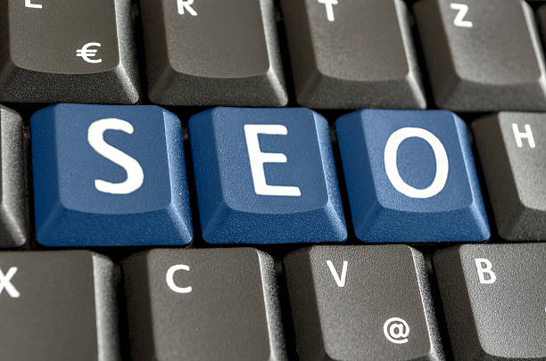 istock SEO written with blue keyboard buttons 471631151