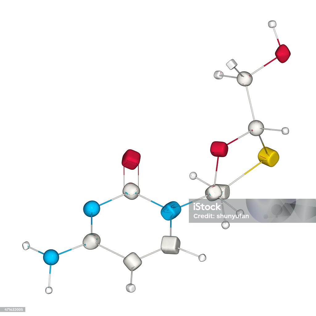 DrugModel: Lamivudine - Foto de stock de AIDS royalty-free