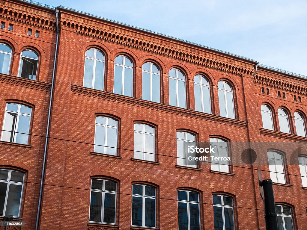 beautiful old red building 2015 Stock Photo