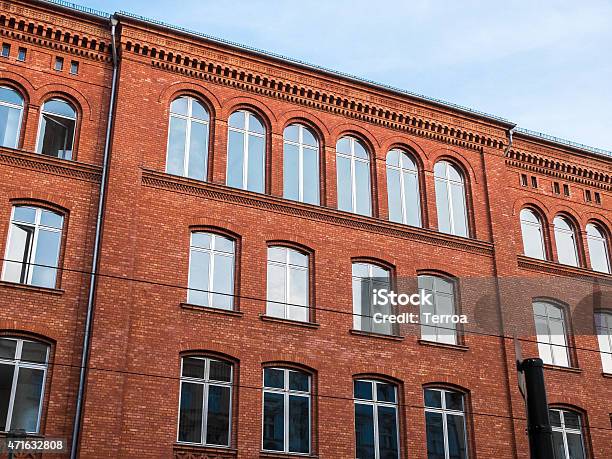 Beautiful Old Red Building Stock Photo - Download Image Now - 2015, Apartment, Architecture