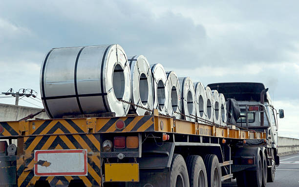 truck contain roll steel