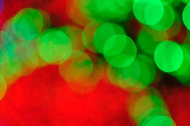 istock Green and Red Christmas Abstract Background With Defocused Bokeh Lights 471632936