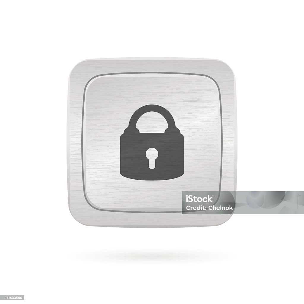 Vector Button With Lock Stock Illustration - Download Image Now - 2015 ...