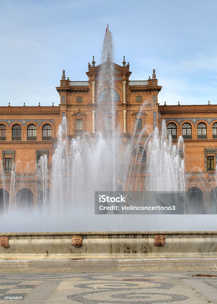 Fontaine de la Plaza de Espana - Photo de Architecture libre de droits