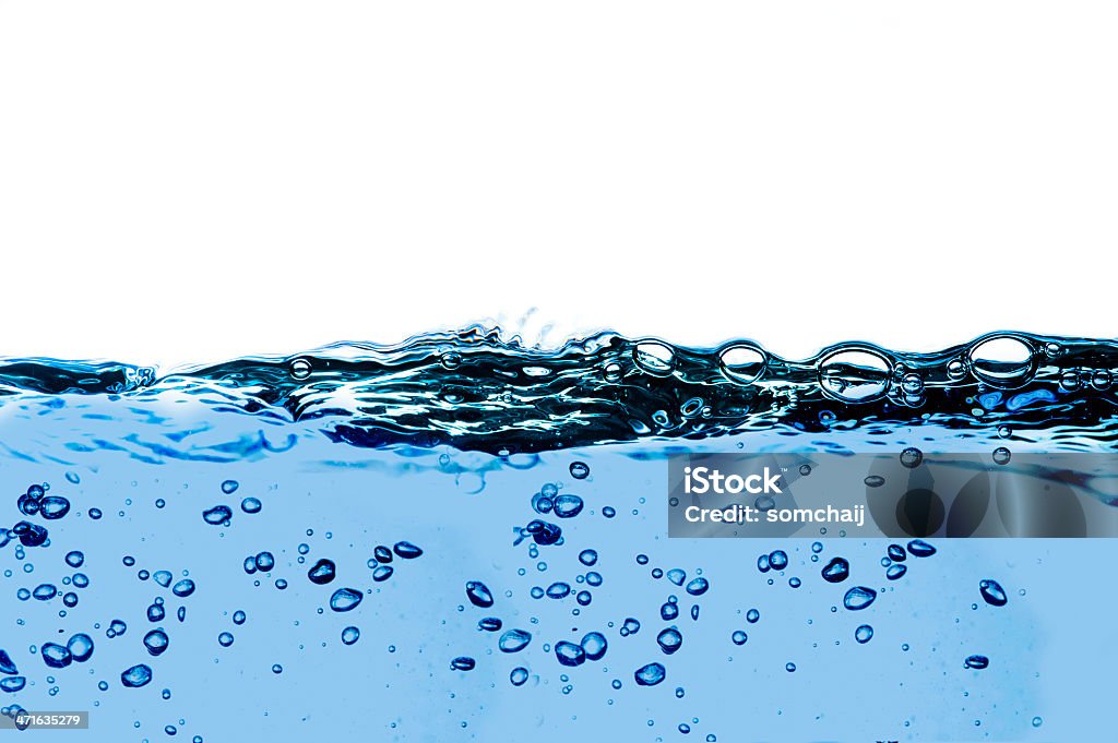 Onda de água no fundo azul - Royalty-free Ao Ar Livre Foto de stock