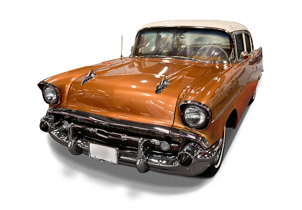 istock Vintage Car on White Background 471636443