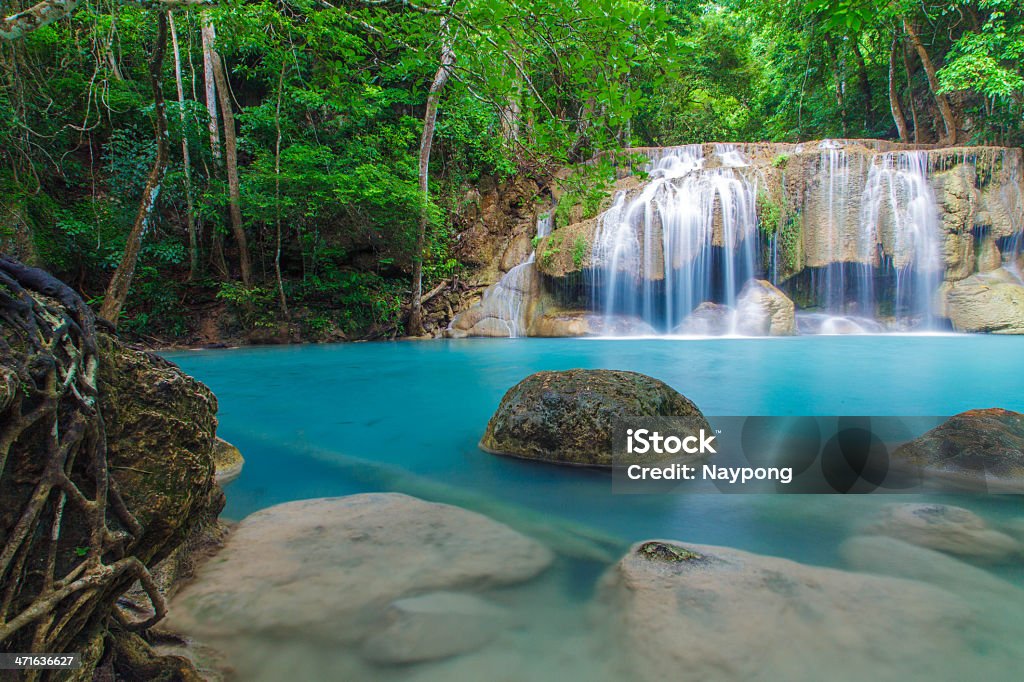 Cascate di Erawan - Foto stock royalty-free di Acqua