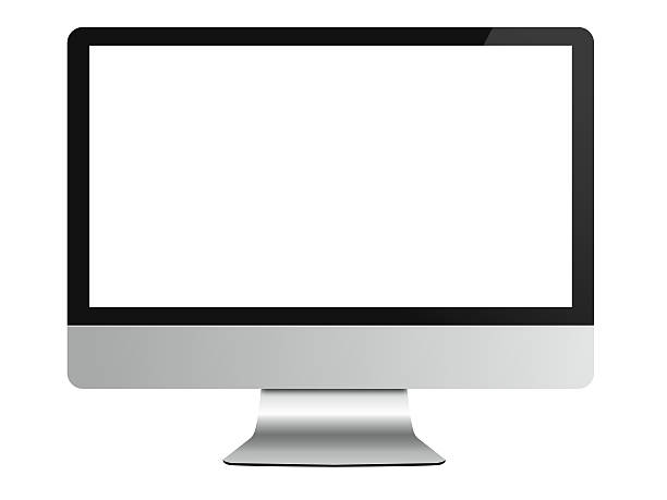 istock Empty Monitor computer Isolated on white 471638617