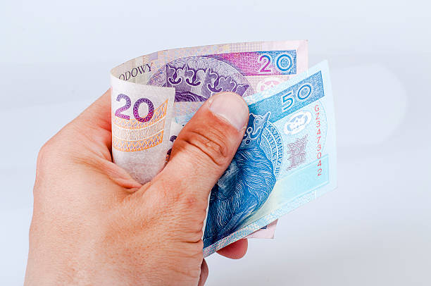 istock Polish zloty banknote held in hand 471640255