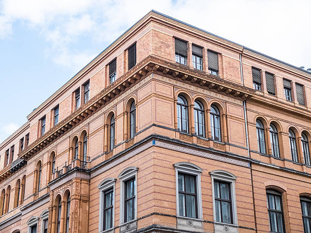 istock beautiful old building with red facade at berlin, mitte 471640552