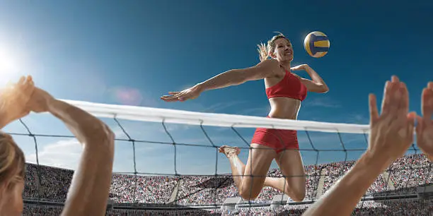 Photo of Volleyball Girl About To Score