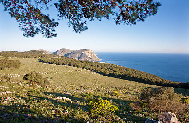 istock Palermo - outlook form back side of mt. Pelegrino 471642617