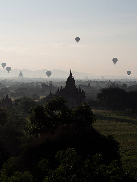 istock Hot air balloons over Bagan, Myanmar at dawn 471642978