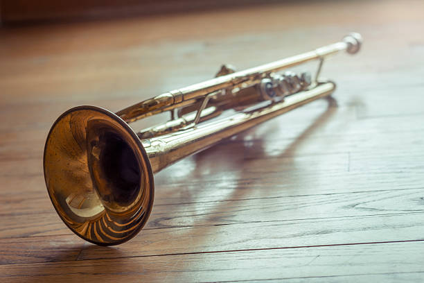 istock Trumpet Wooden Floor 471643320