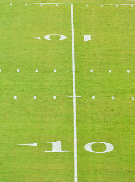 istock 10 yard line on a football field 471643329