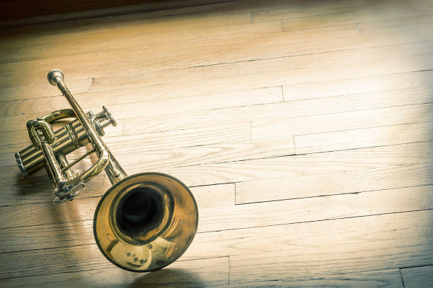 istock Trumpet Wooden Floor 471643332