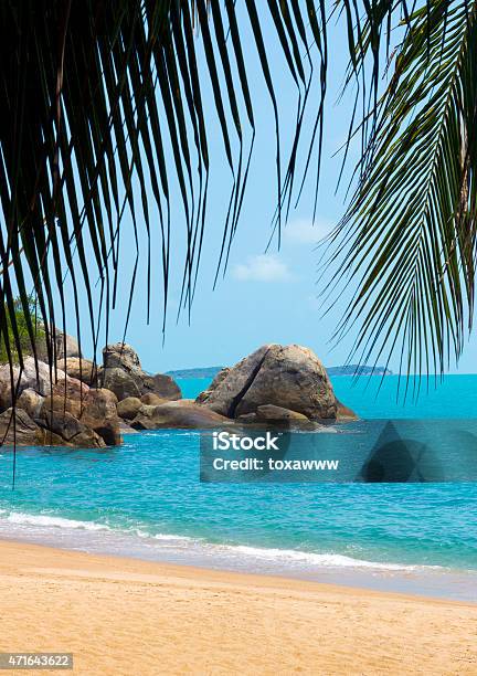 Rocky Coastline On Samui Island Stock Photo - Download Image Now - 2015, Asia, Bay of Water