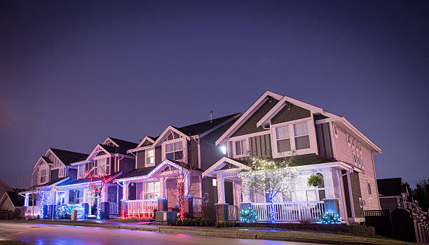 Christmas Street stock photo