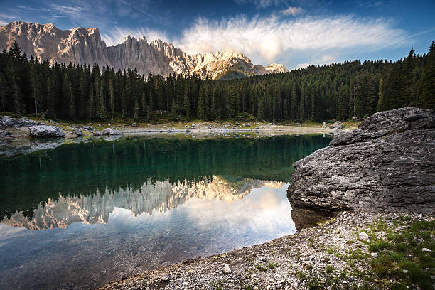 istock Karersee lake (lago di Carezza) and Dolomites, Italy. 471645929