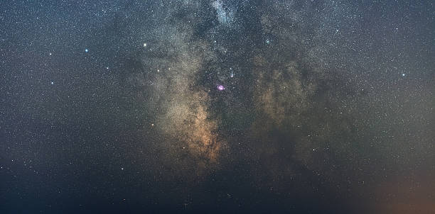 le galactic center - lagoon nebula photos et images de collection