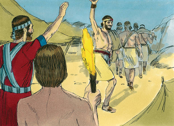 istock Joshua and Men in Camp 471647431