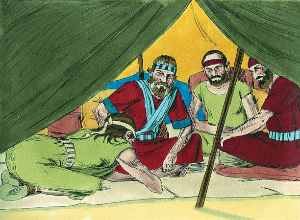 istock Joshua--Men in Tent Planning 471647541