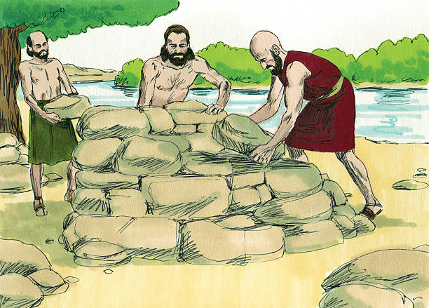 istock Joshua--Men, Rocks, Reminder of Journey 471647549