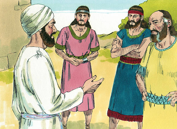 istock Joshua--Priest and Israelites 471647555