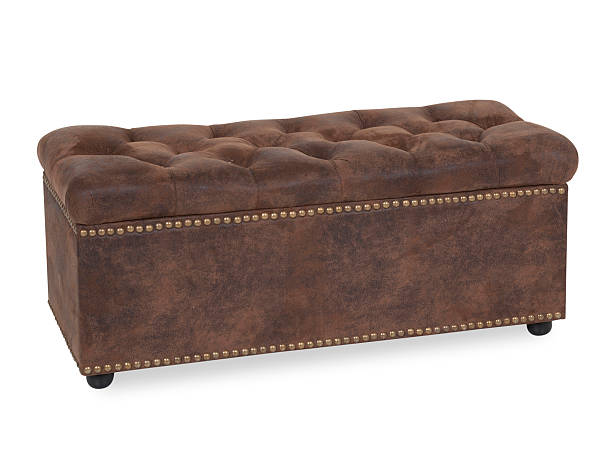 istock Old Fashion Storage Bench Isolted On White 471648179