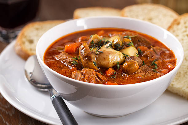 istock Hot stew with mushrooms 471649243