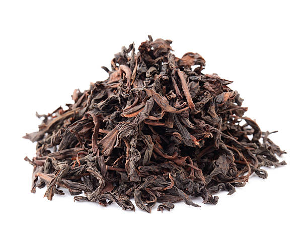 istock Chinese black tea isolated on white background 471649563