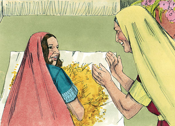 Ruth Tells Naomi About Boaz Stock Photo - Download Image Now - Barley,  Bethlehem - West Bank, Bible - iStock