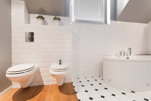 istock Elegant toilet interior 471651478