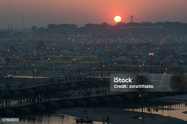 Allahabad Sunset Background Stock Photo - Download Image Now - 2013, Above, Camping