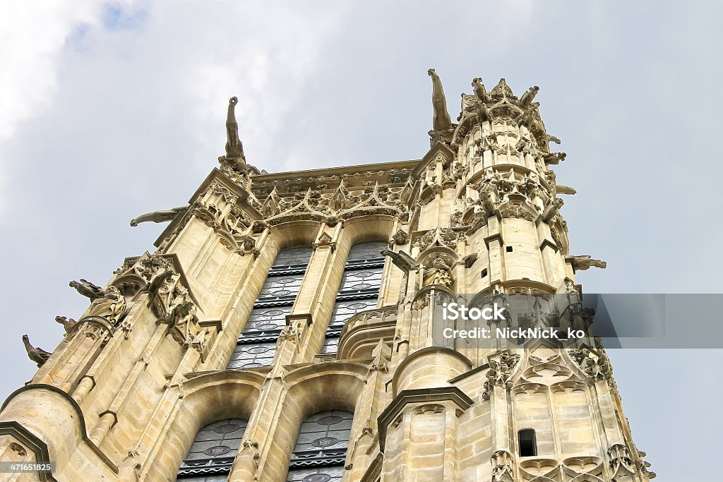 Tower of St. Jacques w Paryżu. Francja - Zbiór zdjęć royalty-free (Aranżować)