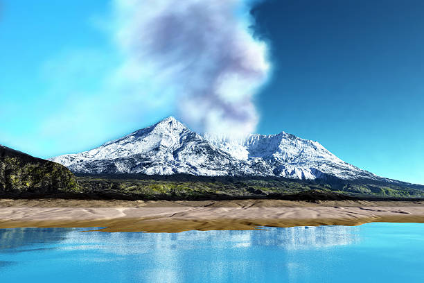 volcán monte st. helens - nature active volcano mt st helens volcano fotografías e imágenes de stock