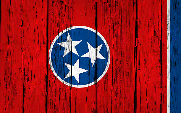 Tennessee State Flag Grunge Background