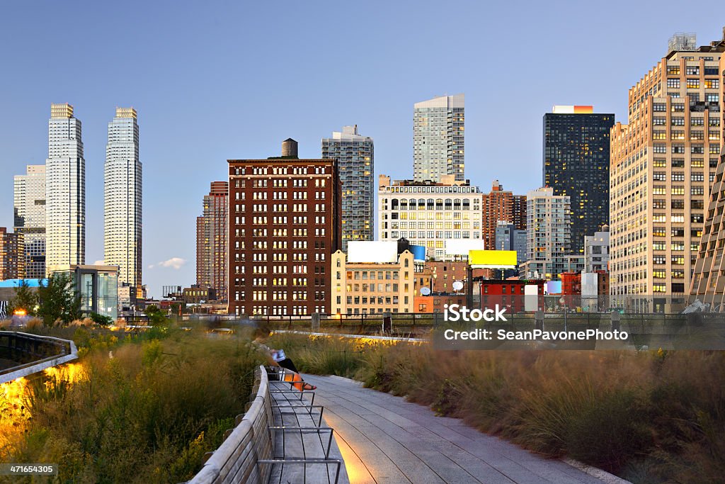 La ciudad de Nueva York, el parque de - Foto de stock de High Line Park libre de derechos
