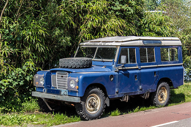 Parcheggiate Range Rover - foto stock