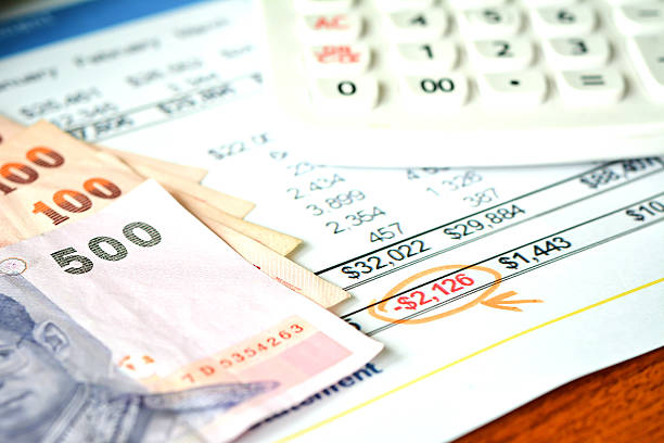 istock Finance budget report with money 471654889