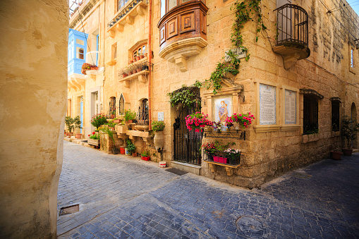traditional village alley; Rabat/Mdina, Malta