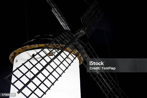 Windmühle Bei Nacht Stockfoto und mehr Bilder von Alt - Alt, Altertümlich, Antiquität